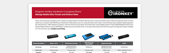 PDF OPENS IN A NEW WINDOW: Read Kingston Data Sheet