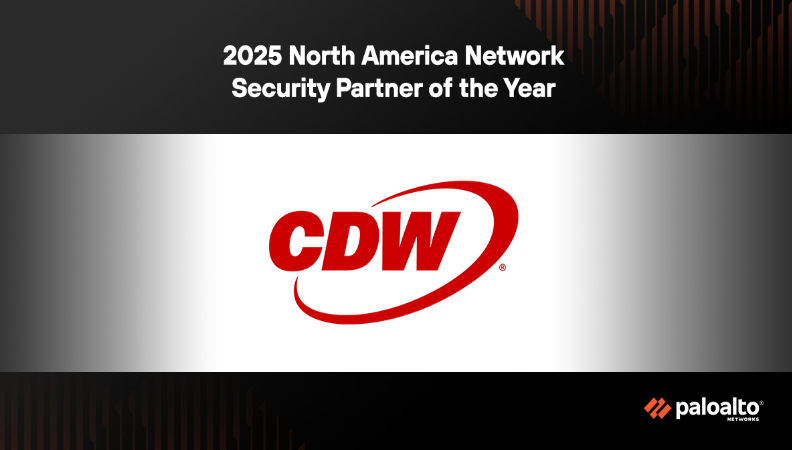 CDW Named North America Network Security Partner of the Year by Palo Alto Networks 