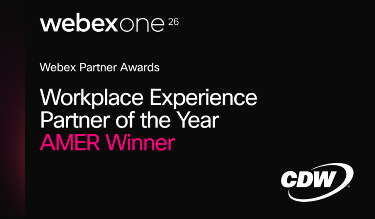 CDW Recognized as Americas Workplace Experience Partner of the Year at WebexOne 2026